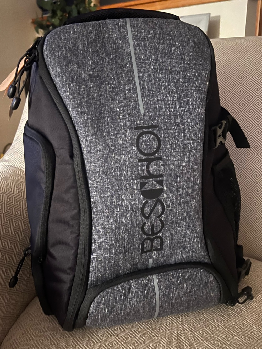Large Beschoi Waterproof Camera Backpack Bag NEW with Tags NWT gray black